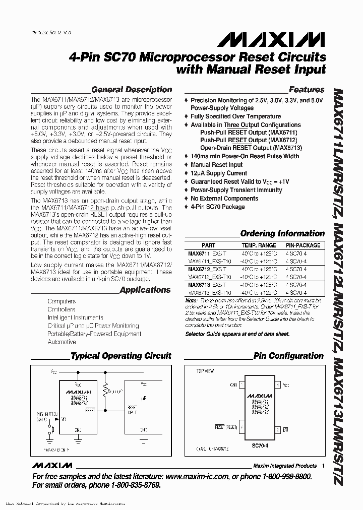 MAX6711TEXS-T_423863.PDF Datasheet