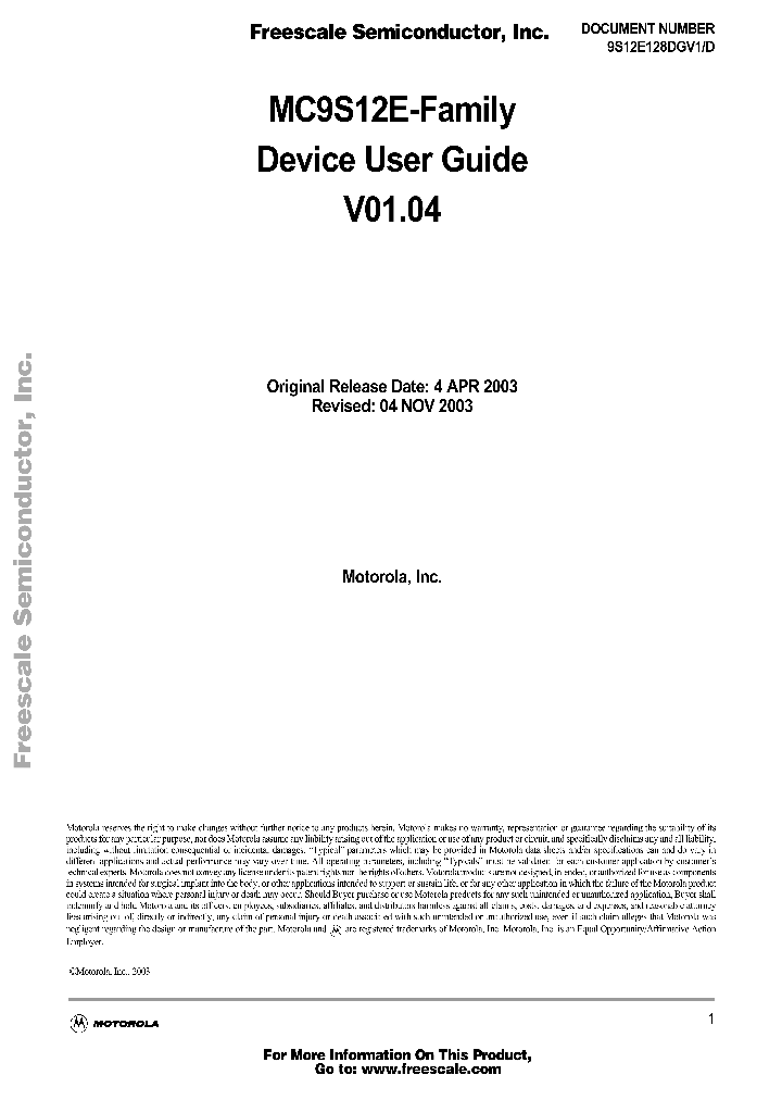9S12E128DGV1_430329.PDF Datasheet