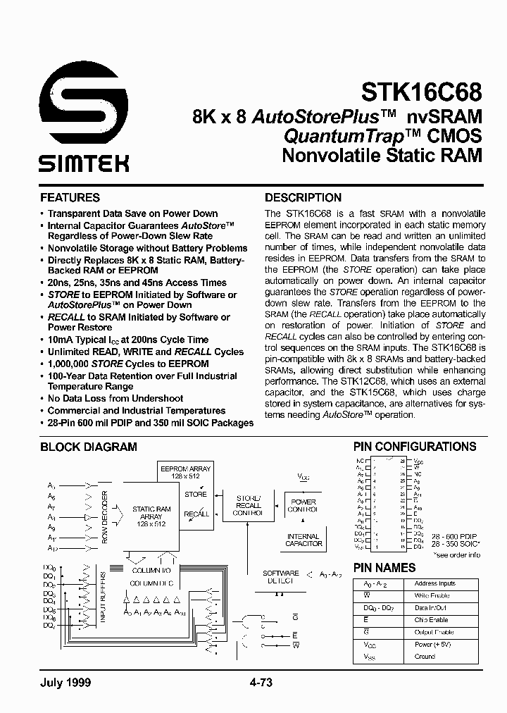 STK16C68_470509.PDF Datasheet