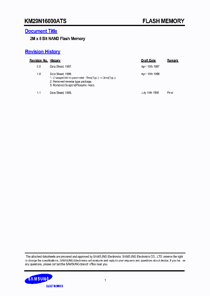 KM29N16000ATS_476374.PDF Datasheet