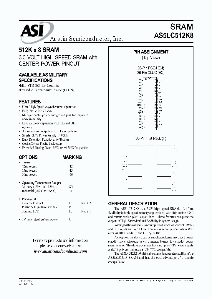 AS5LC512K8F-15LXT_818871.PDF Datasheet