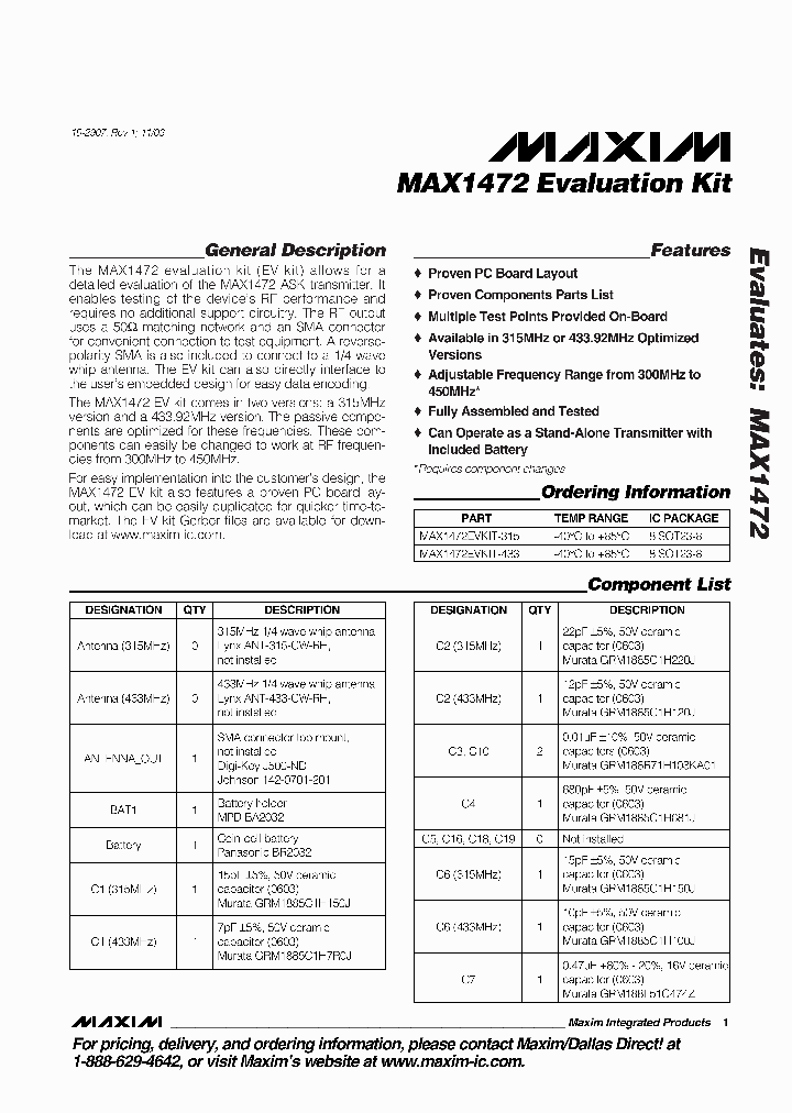 MAX1472EVKIT-433_496244.PDF Datasheet