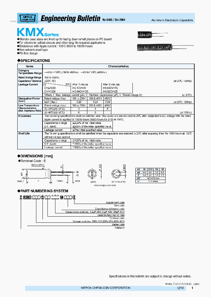 EKMX161EXXXXXXXXXS_463791.PDF Datasheet