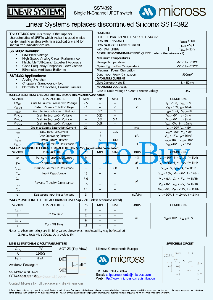 SST4392_466316.PDF Datasheet