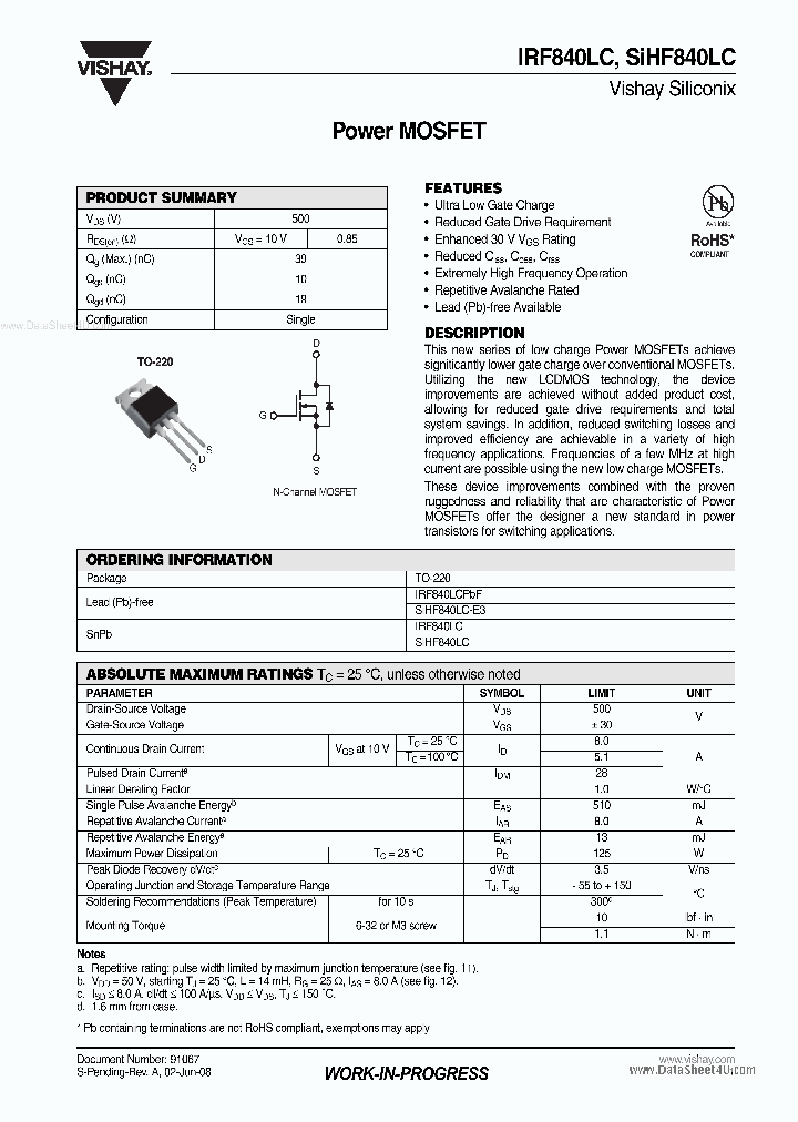 SIHF840LC_465753.PDF Datasheet