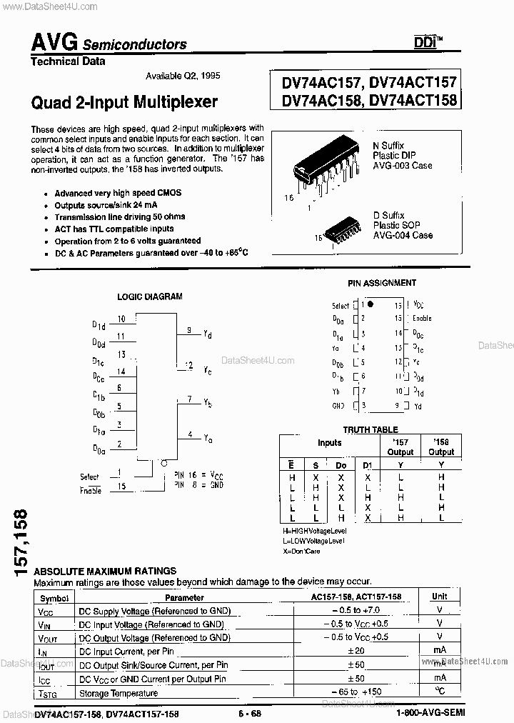 DV74AC157_464377.PDF Datasheet