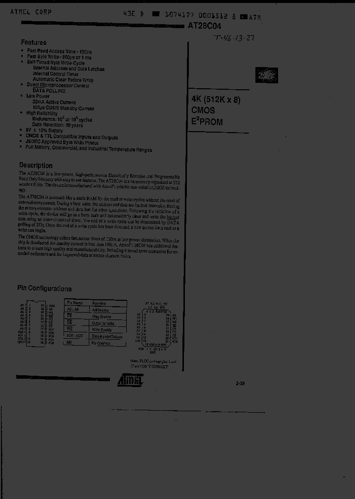 AT28C04F-15DM_502726.PDF Datasheet