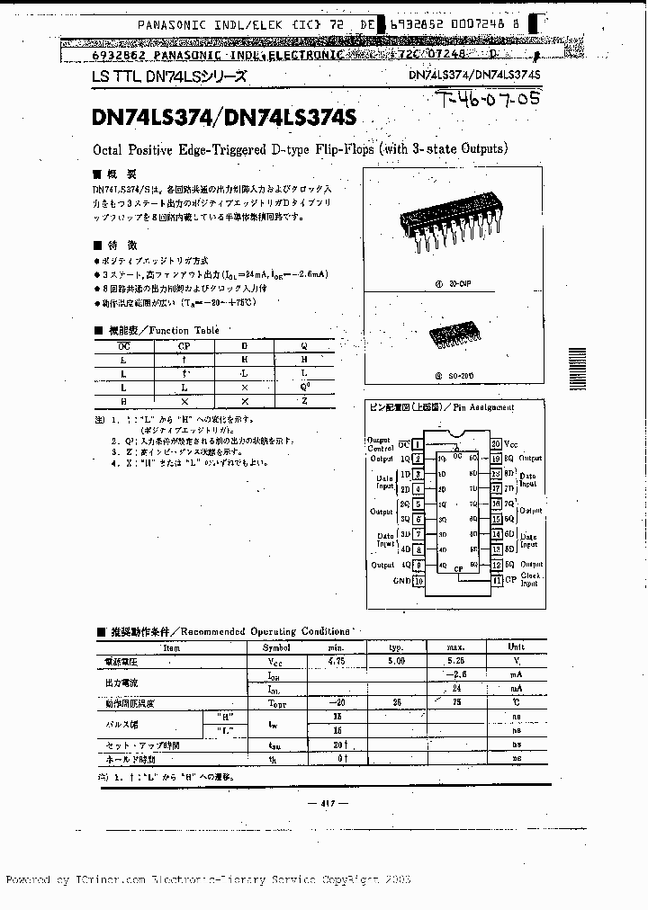 DN74LS374_521634.PDF Datasheet