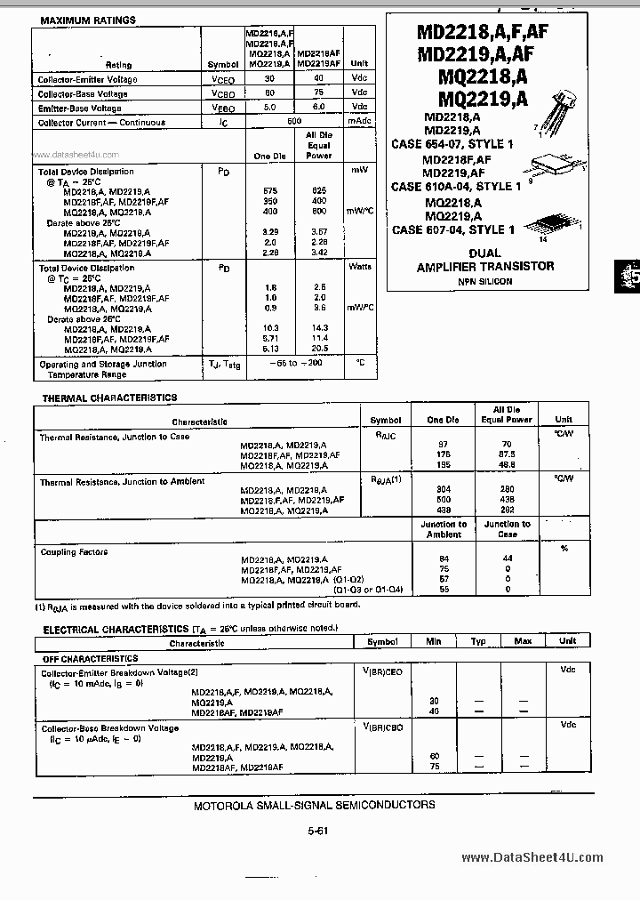 MQ2218_495989.PDF Datasheet