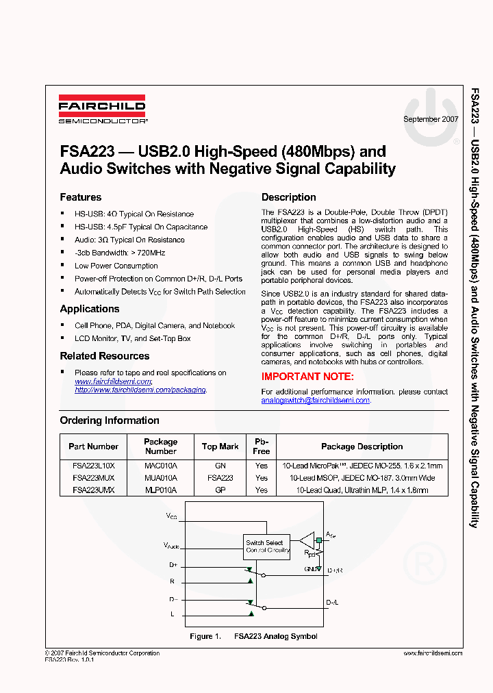 FSA223L10X_560164.PDF Datasheet