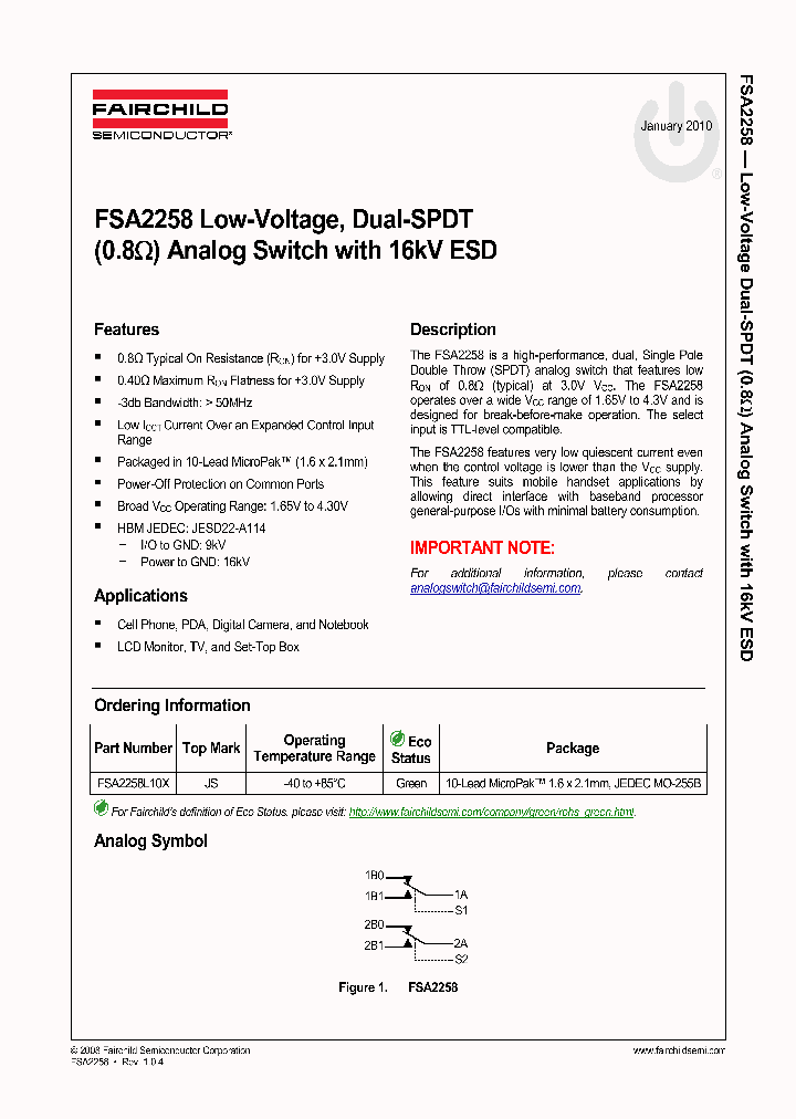 FSA2258L10X_560168.PDF Datasheet