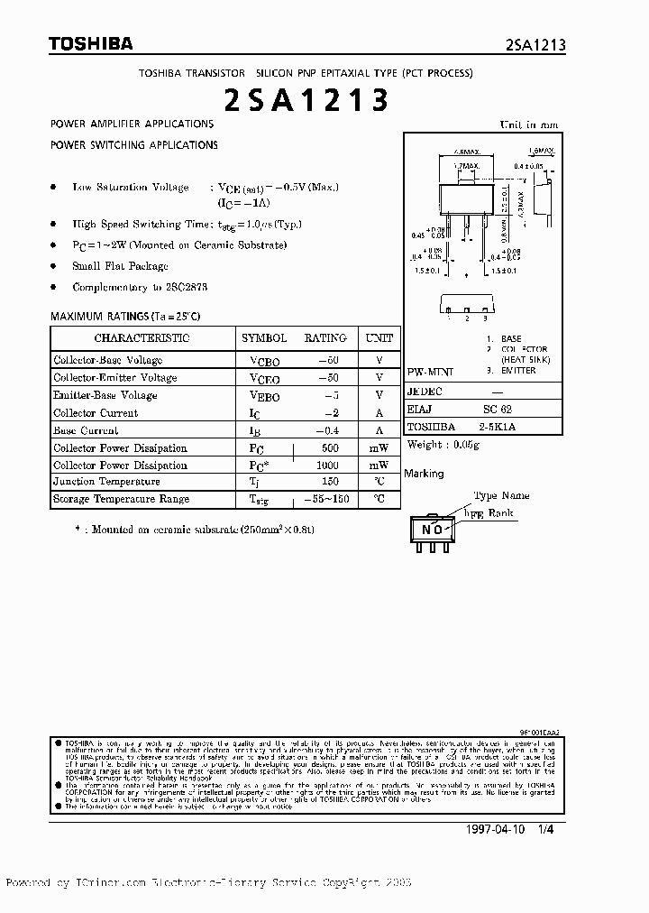 2SA1213Y_604145.PDF Datasheet