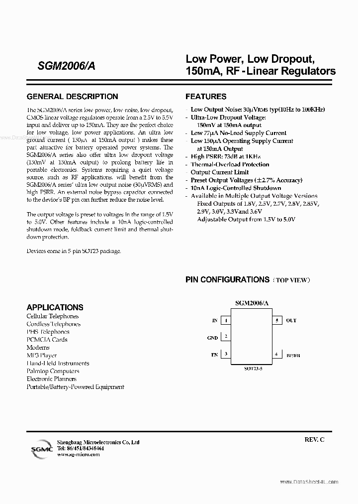 SGM2006A_611922.PDF Datasheet