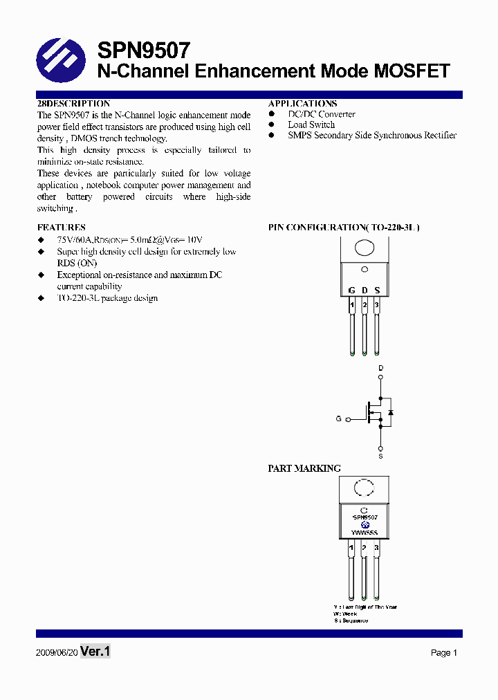 SPN9507_962714.PDF Datasheet