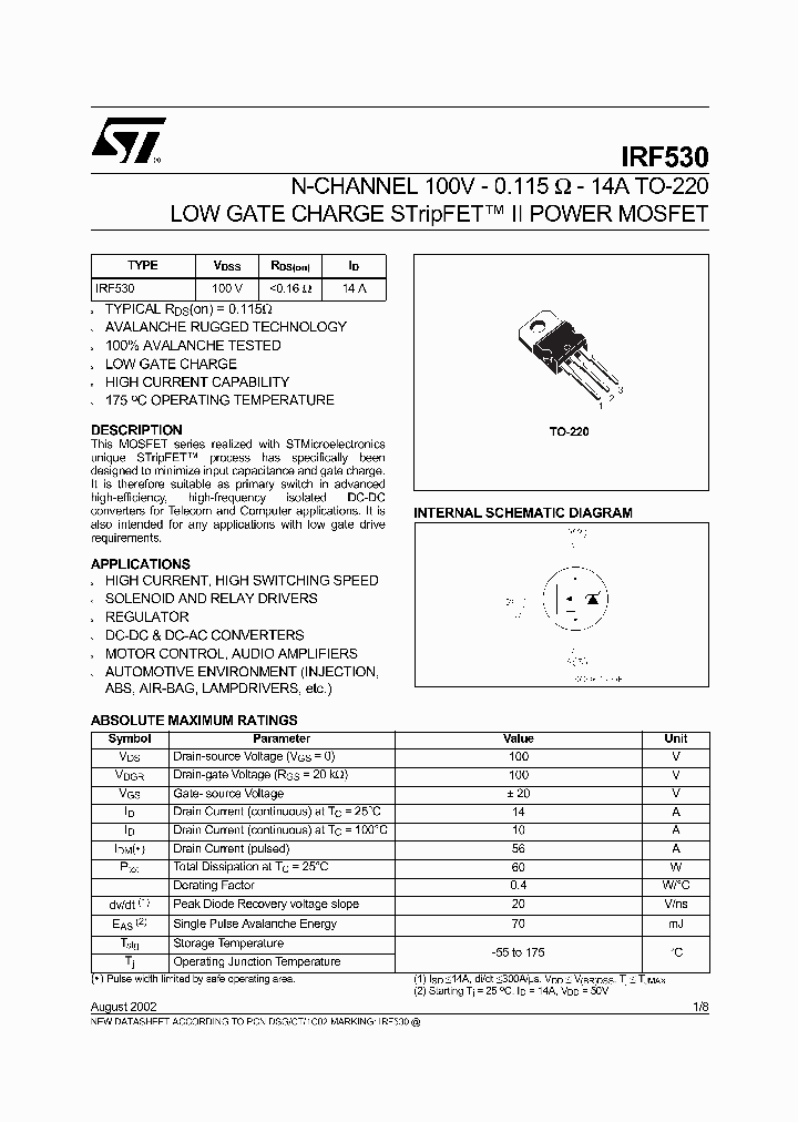 IRF530_773011.PDF Datasheet