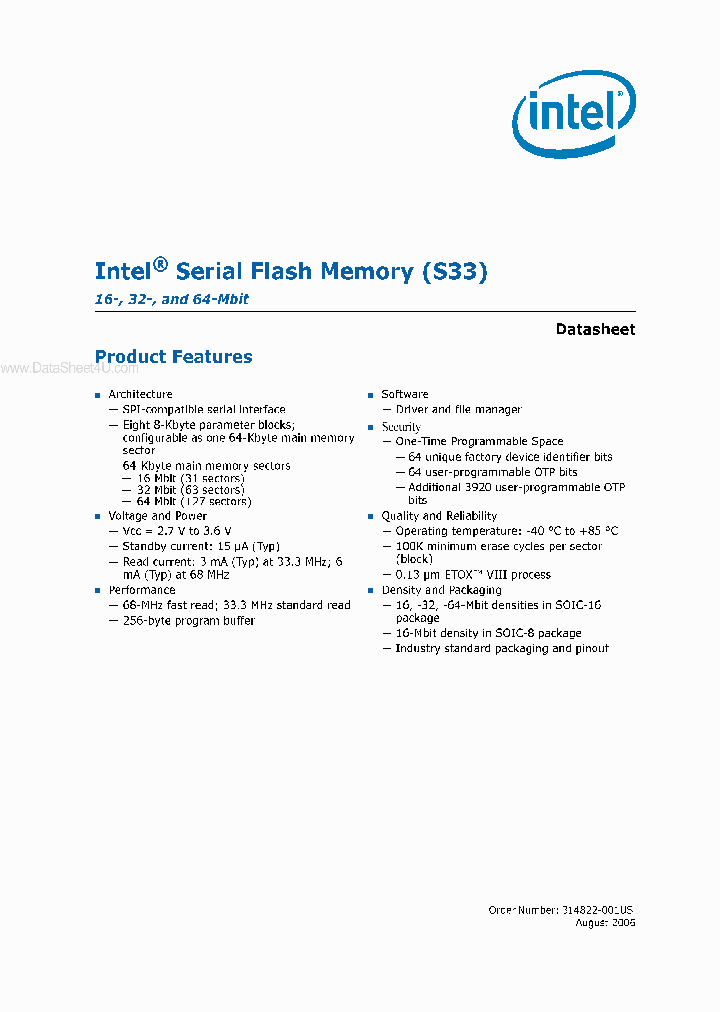 QH25F016S33B8_649107.PDF Datasheet