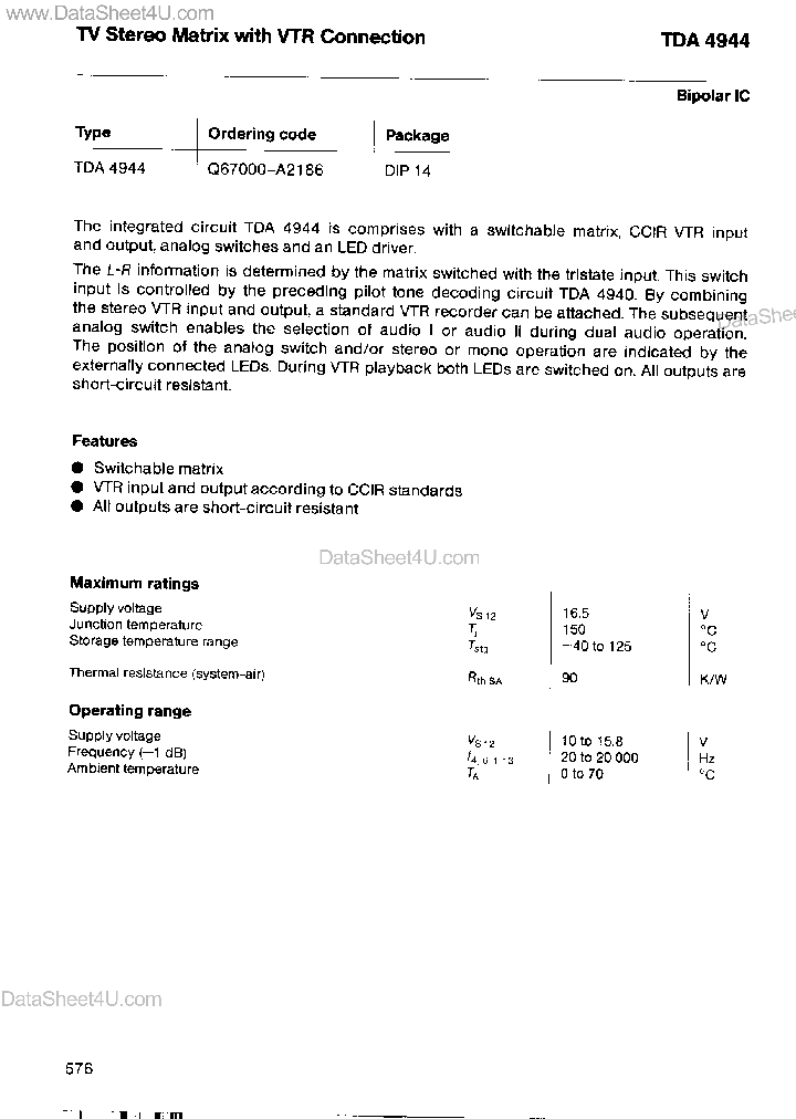 TDA4944_710103.PDF Datasheet