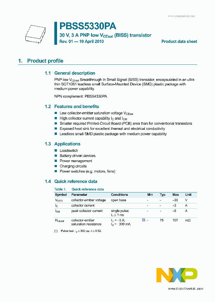 PBSS5330PA_716971.PDF Datasheet