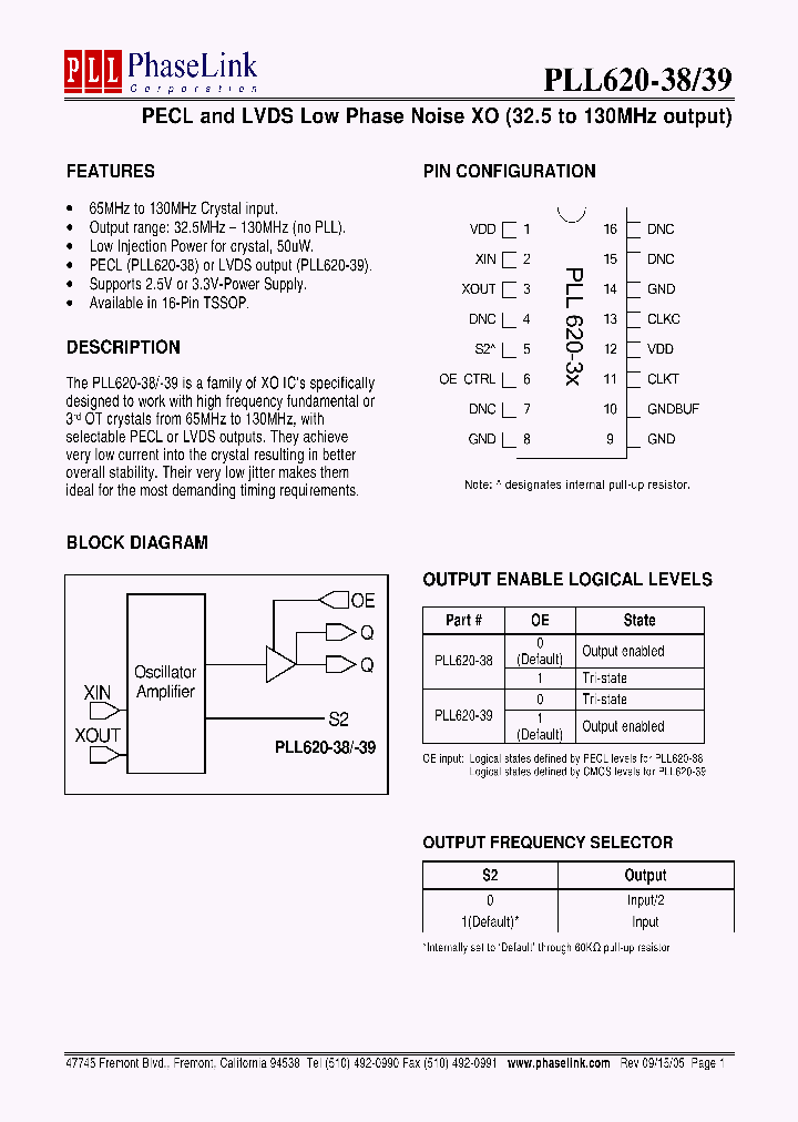 PLL620-3XOCL-R_1028698.PDF Datasheet