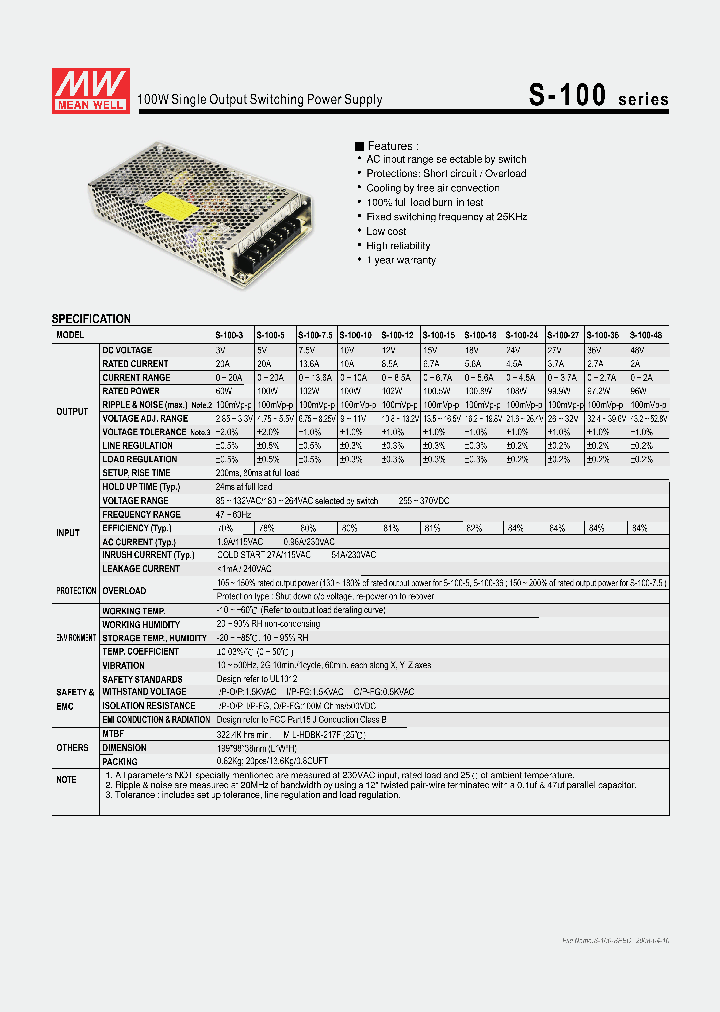 S-100-75_1032003.PDF Datasheet