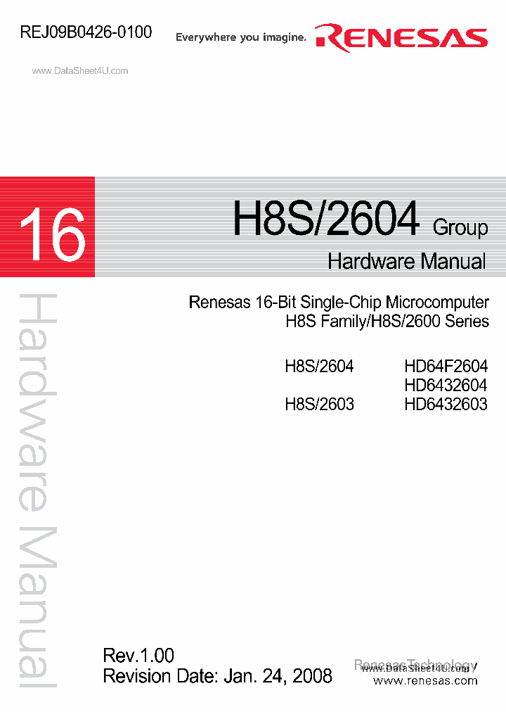 H8S2603_754589.PDF Datasheet