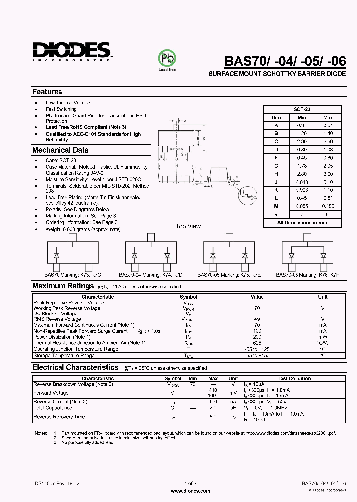BAS70-05-7-F_673489.PDF Datasheet