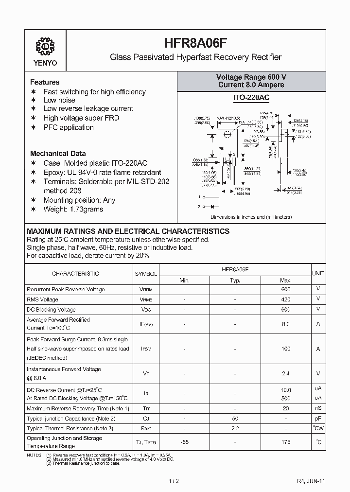 HFR8A06F_1084682.PDF Datasheet