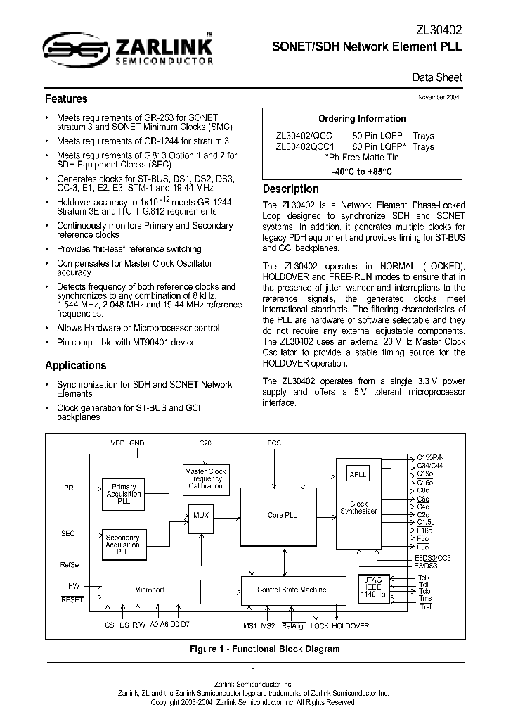 ZL30402QCC_1094649.PDF Datasheet