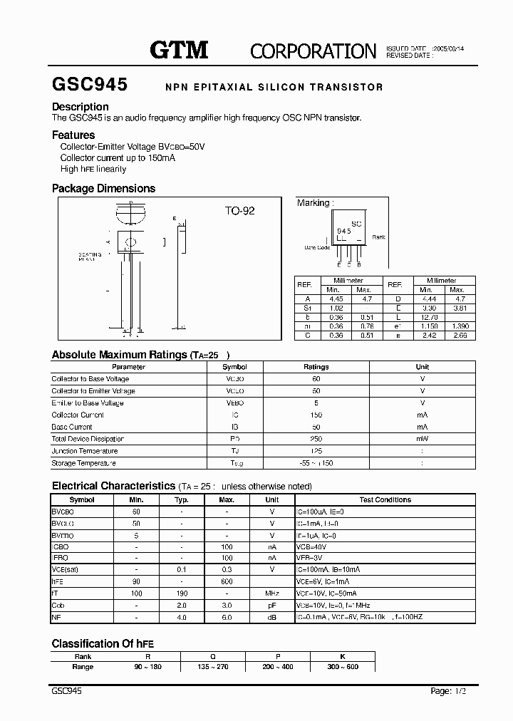 GSC945_1106103.PDF Datasheet