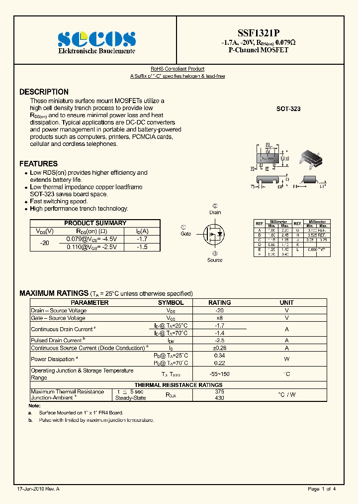 SSF1321P_1107399.PDF Datasheet