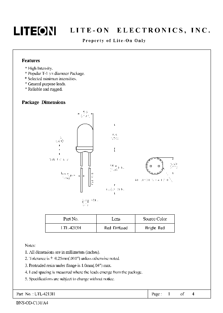 LTL-4213H_1114427.PDF Datasheet