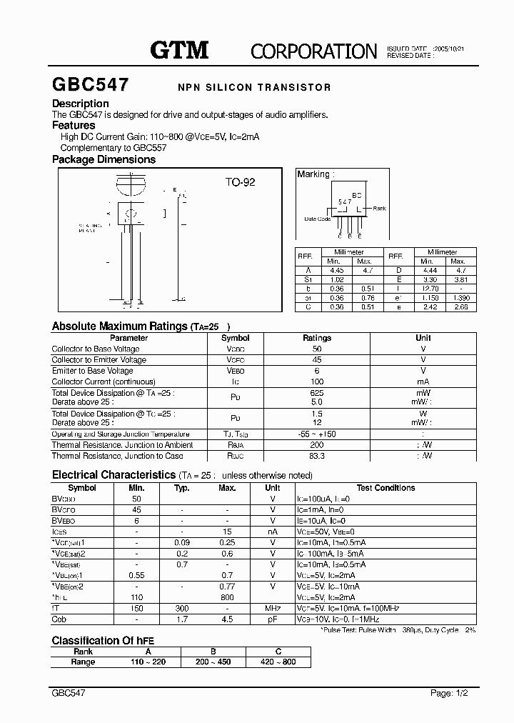 GBC547_1121396.PDF Datasheet