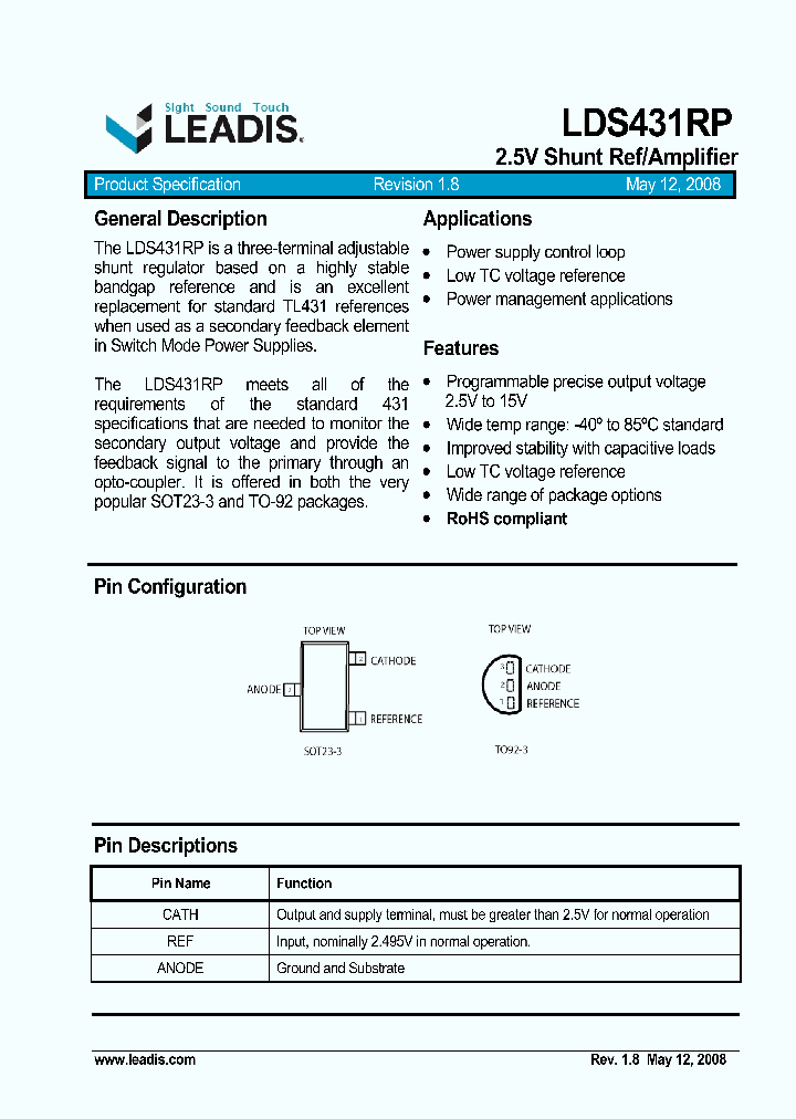 LDS431REX-M3-25-TL_694745.PDF Datasheet