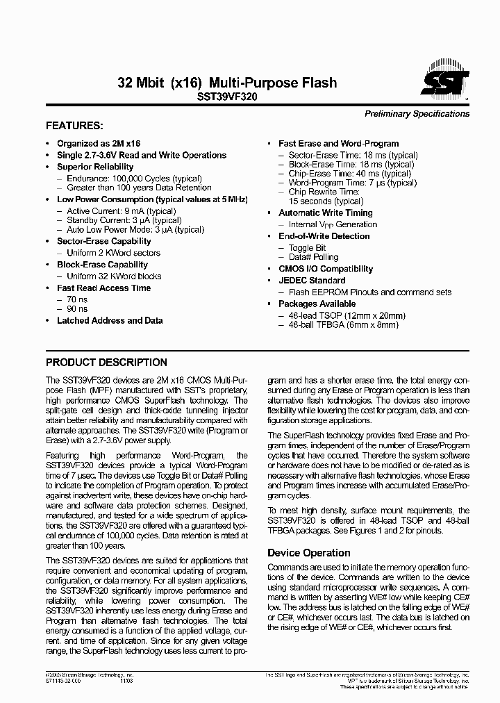 SST39VF320-70-4I-EK_704686.PDF Datasheet