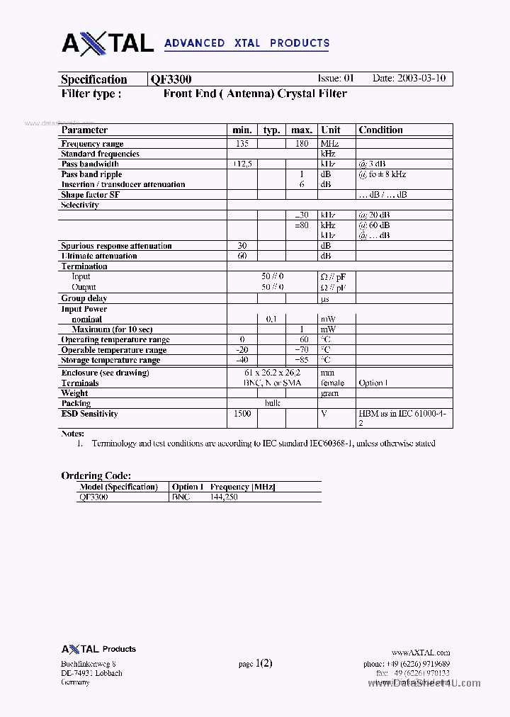 QF3300_833529.PDF Datasheet