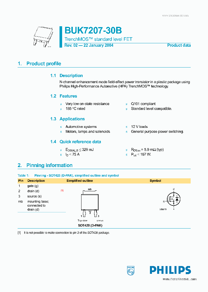 BUK7207-30B_833848.PDF Datasheet