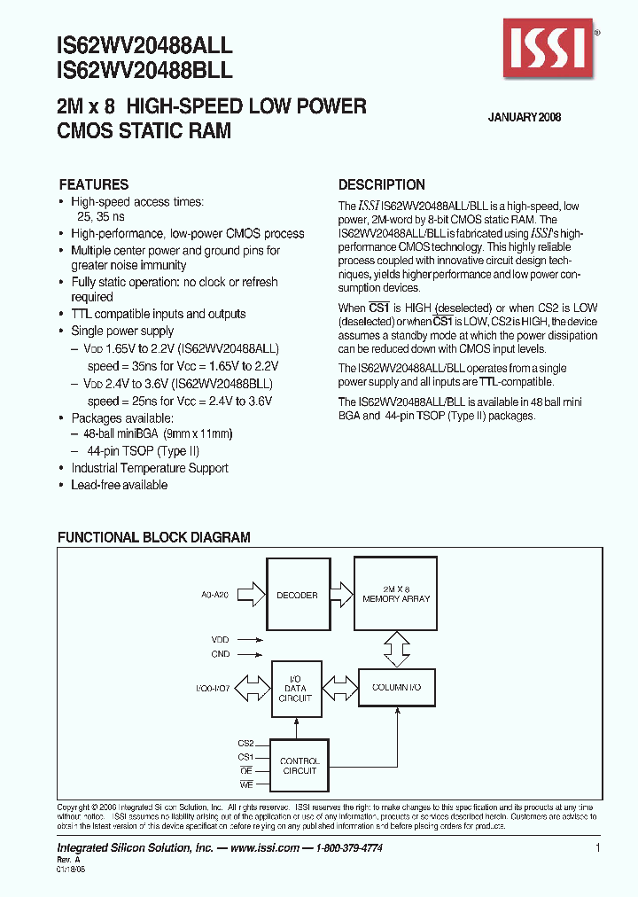 IS62WV20488BLL-25MLI_706621.PDF Datasheet