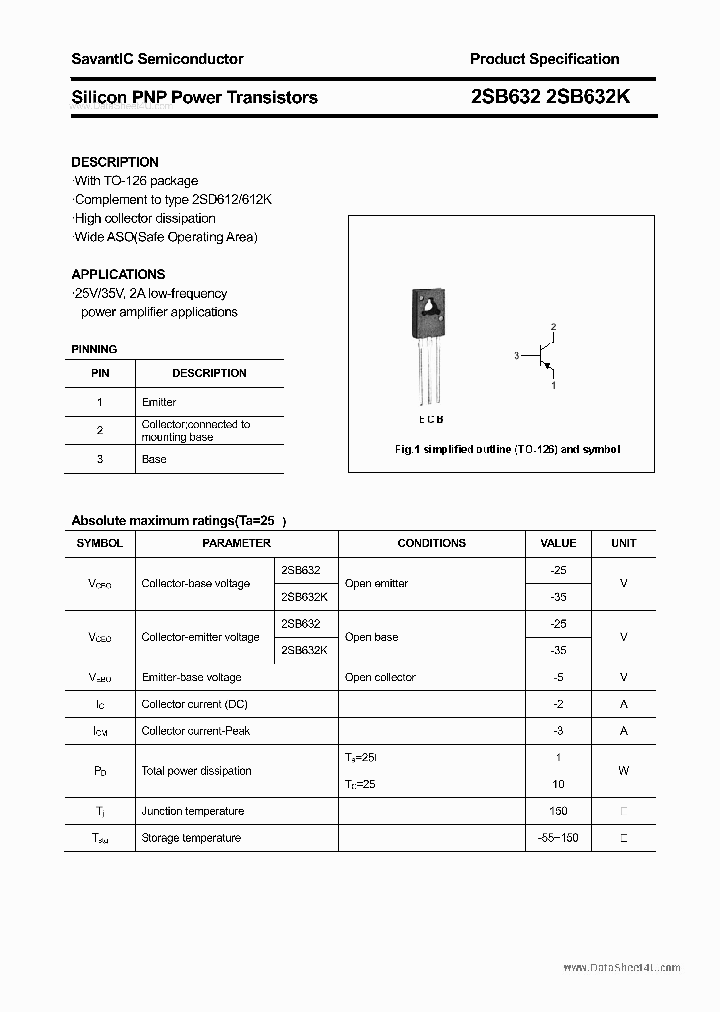 2SB632_836773.PDF Datasheet