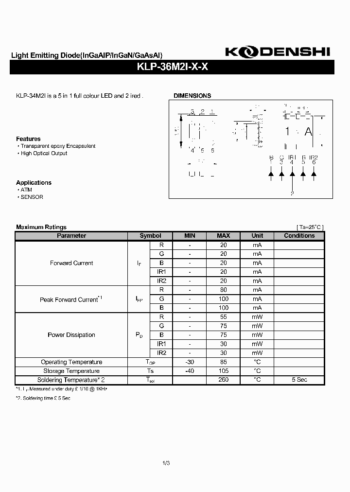 KLP-36M2I_1132700.PDF Datasheet