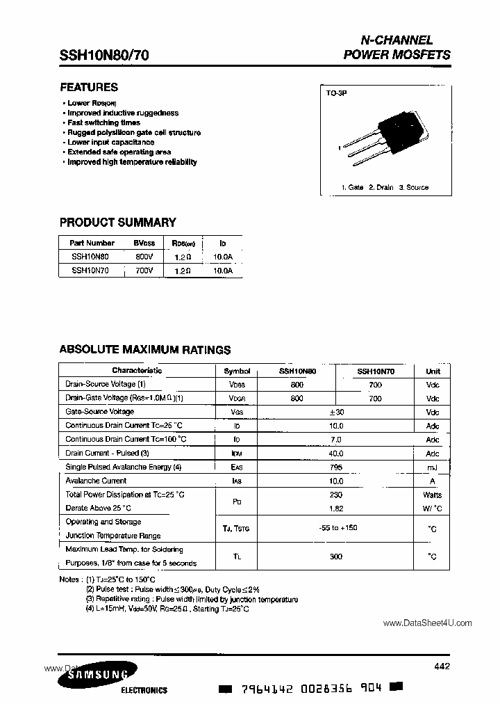 SSH10N80_840361.PDF Datasheet