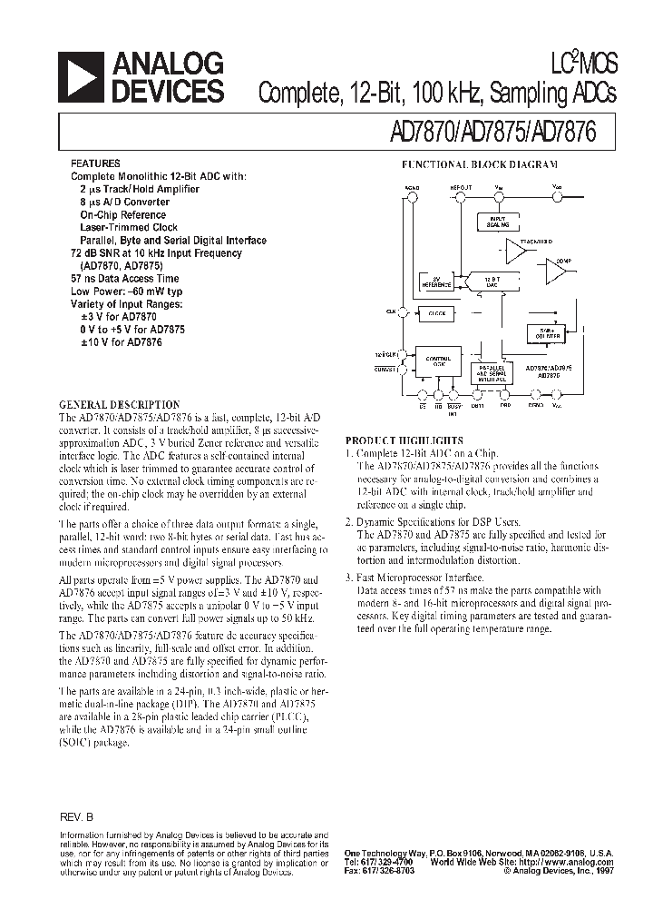 AD7870_845075.PDF Datasheet