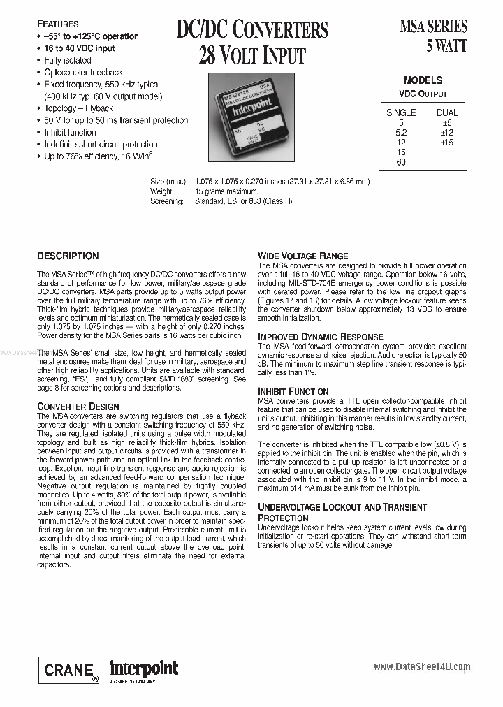 MSA2805S_853069.PDF Datasheet