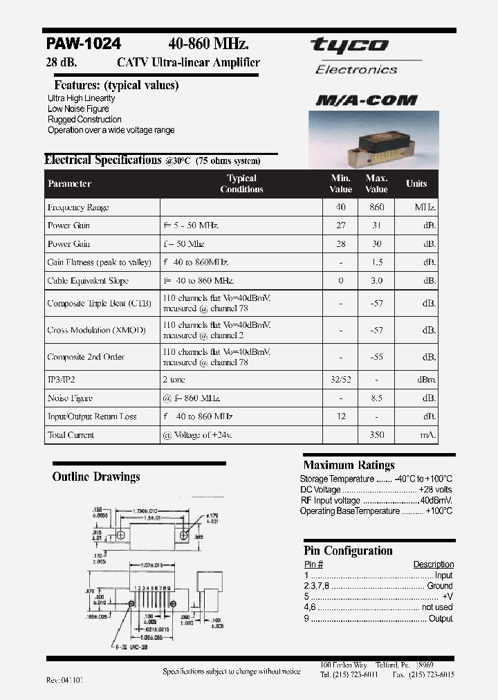 PAW_1103489.PDF Datasheet