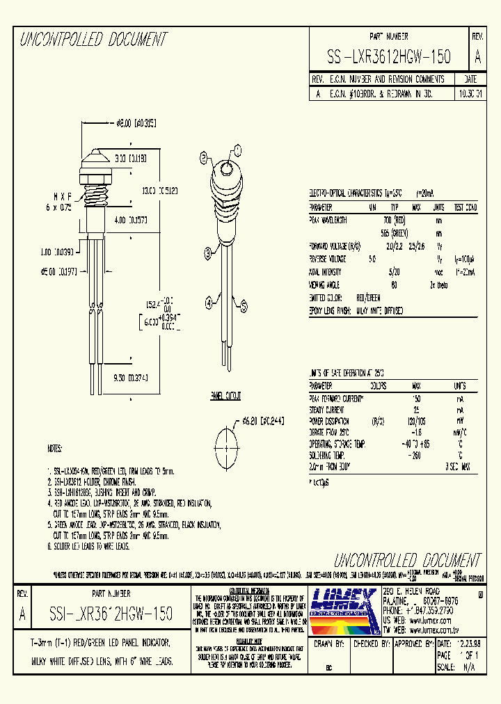 SSI-LXR3612HGW-150_714412.PDF Datasheet