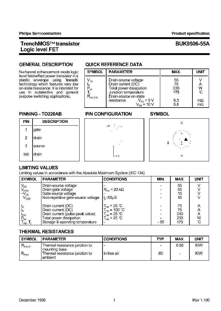 BUK9506-55A_859505.PDF Datasheet