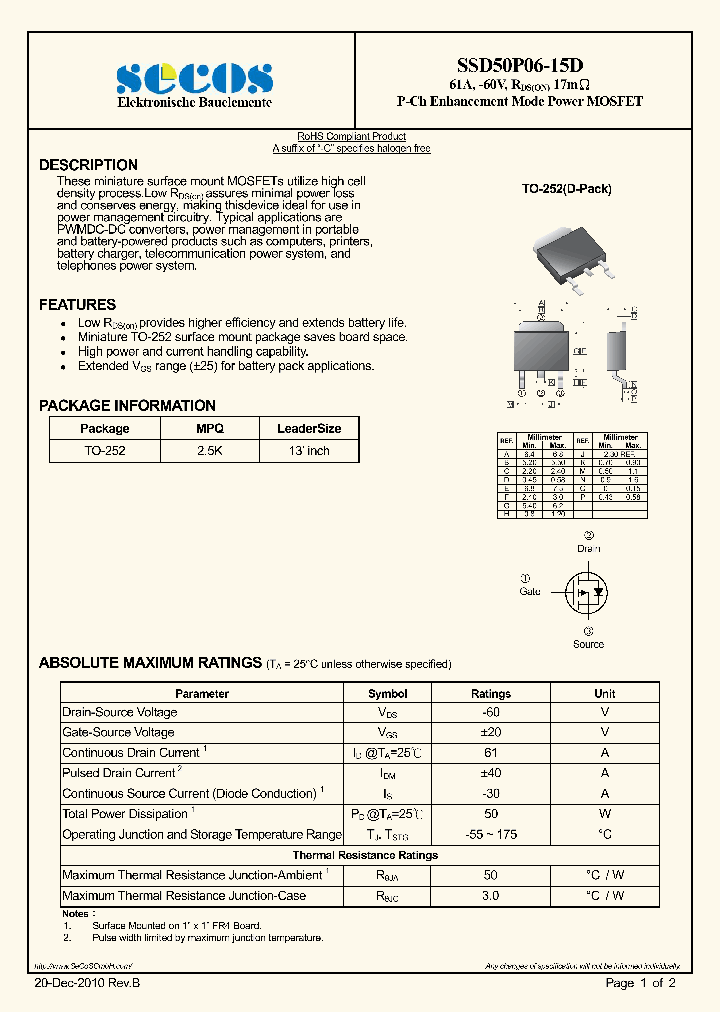 SSD50P06-15D_1151607.PDF Datasheet