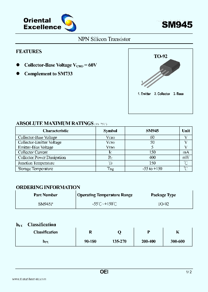 SM945_912130.PDF Datasheet