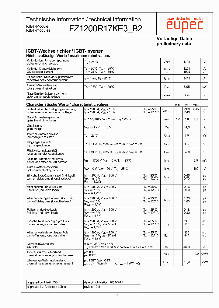 FZ1200R17KE3B2_1197128.PDF Datasheet