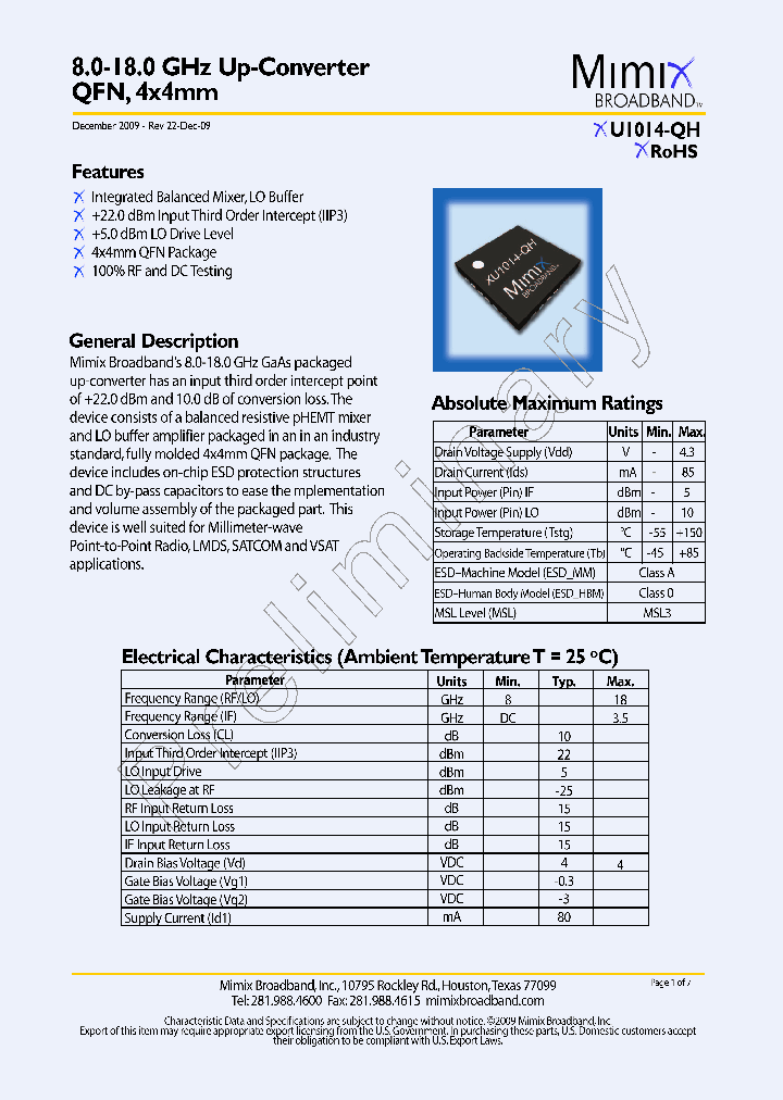 XU1014-QH09_1206605.PDF Datasheet