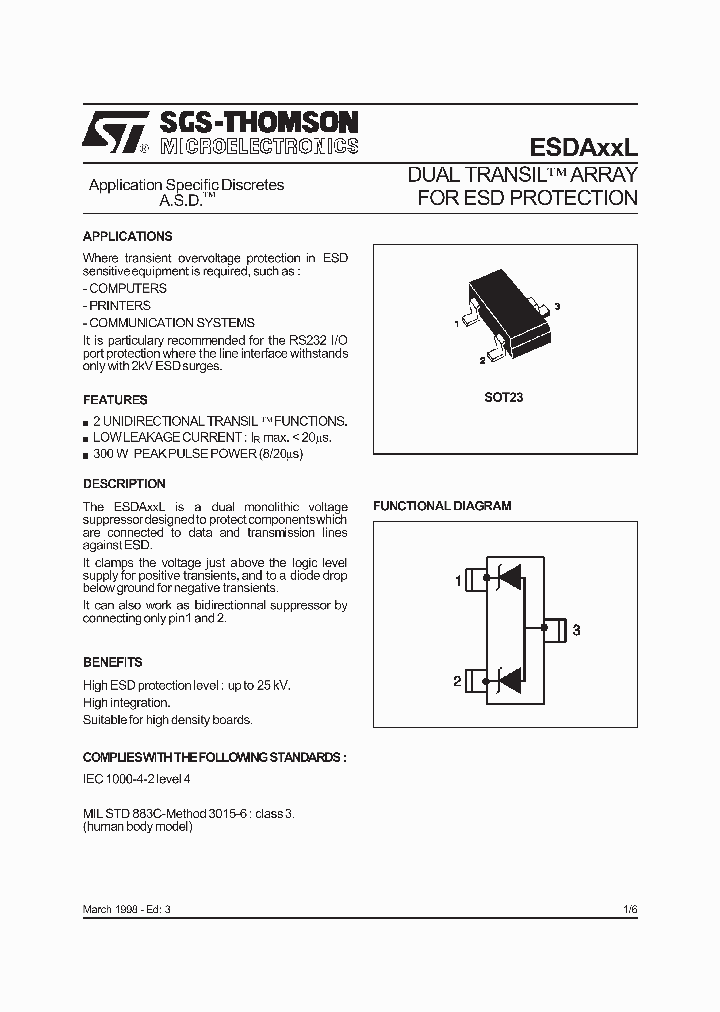 ESDAXXL_736173.PDF Datasheet